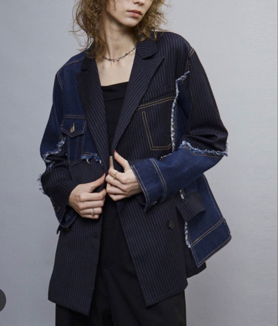 AULA AILA デニムコンビジャケット