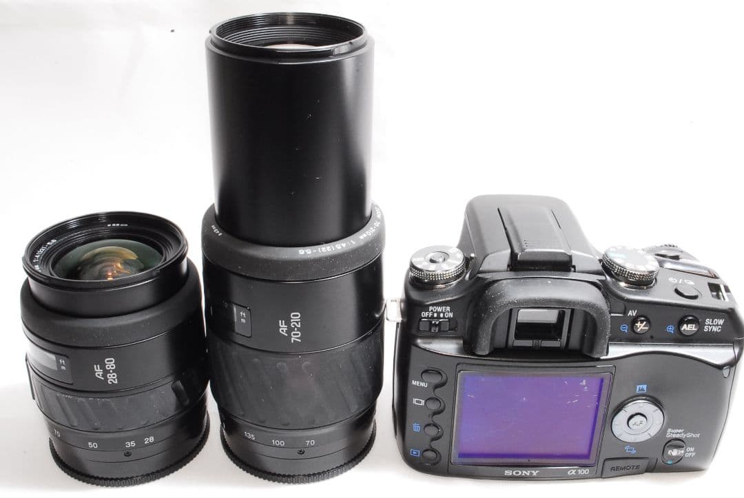 ★やさしく始める一眼★SONY α 100ダブルズームキット★付属充実★