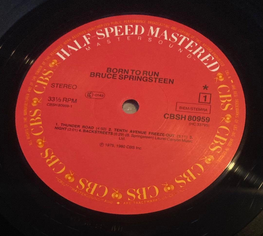 ◾️極美盤◾️究極最高音質ハーフスピードマスター盤■ BRUCE SPRINGSTE