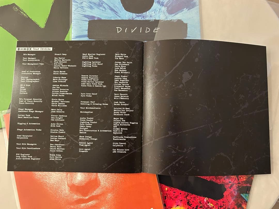 【げんき】エドシーランレコードセット3枚＋tourプログラム