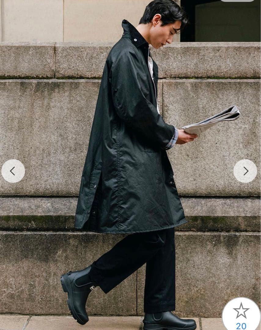 【新品・未使用】バブアー エクスモア ブラック サイズ40