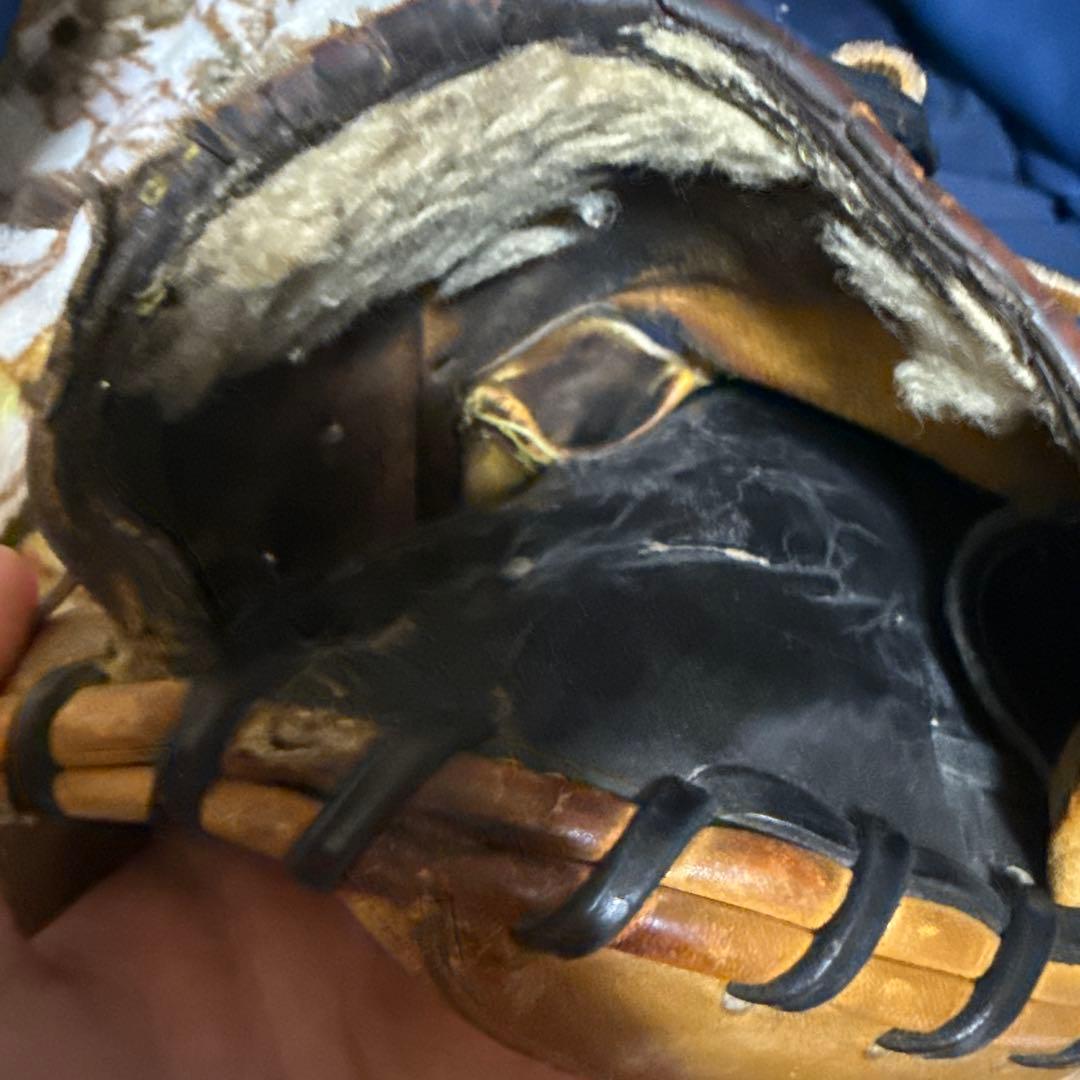 ハタケヤマオーダーキャッチャーミット　プロ支給品　横浜ベイスターズ　硬式用