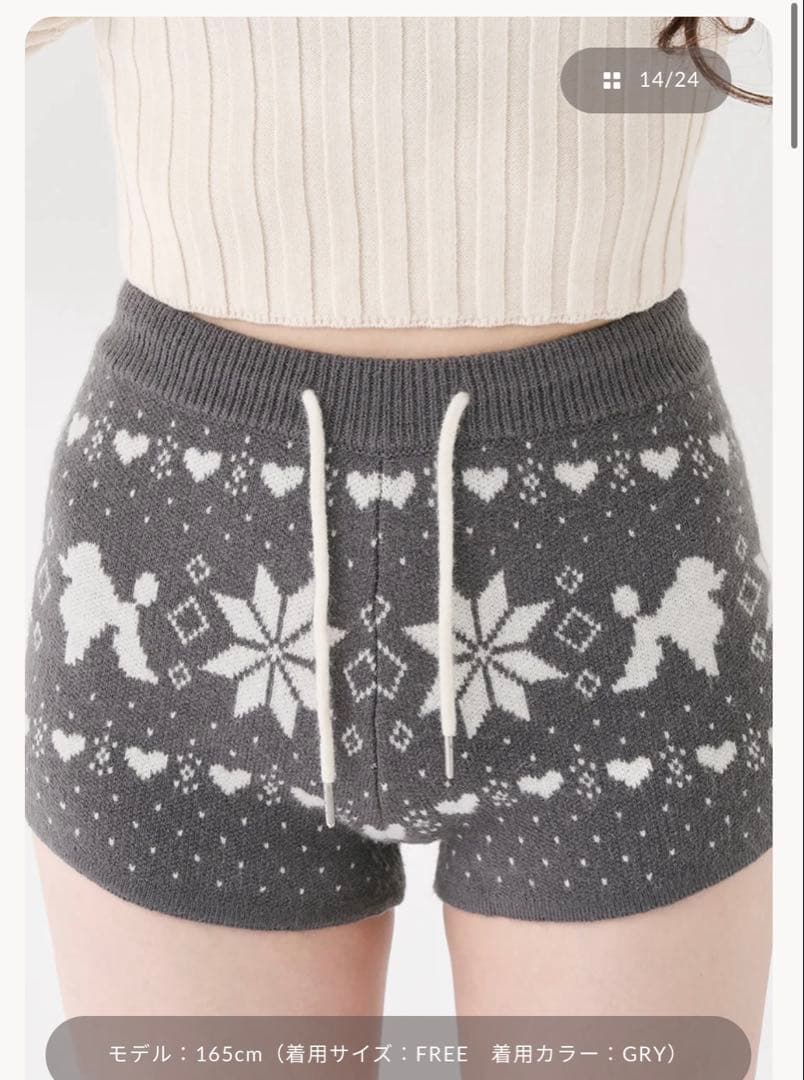 【美品】Darich ノルディックニットショートパンツFreeサイズ