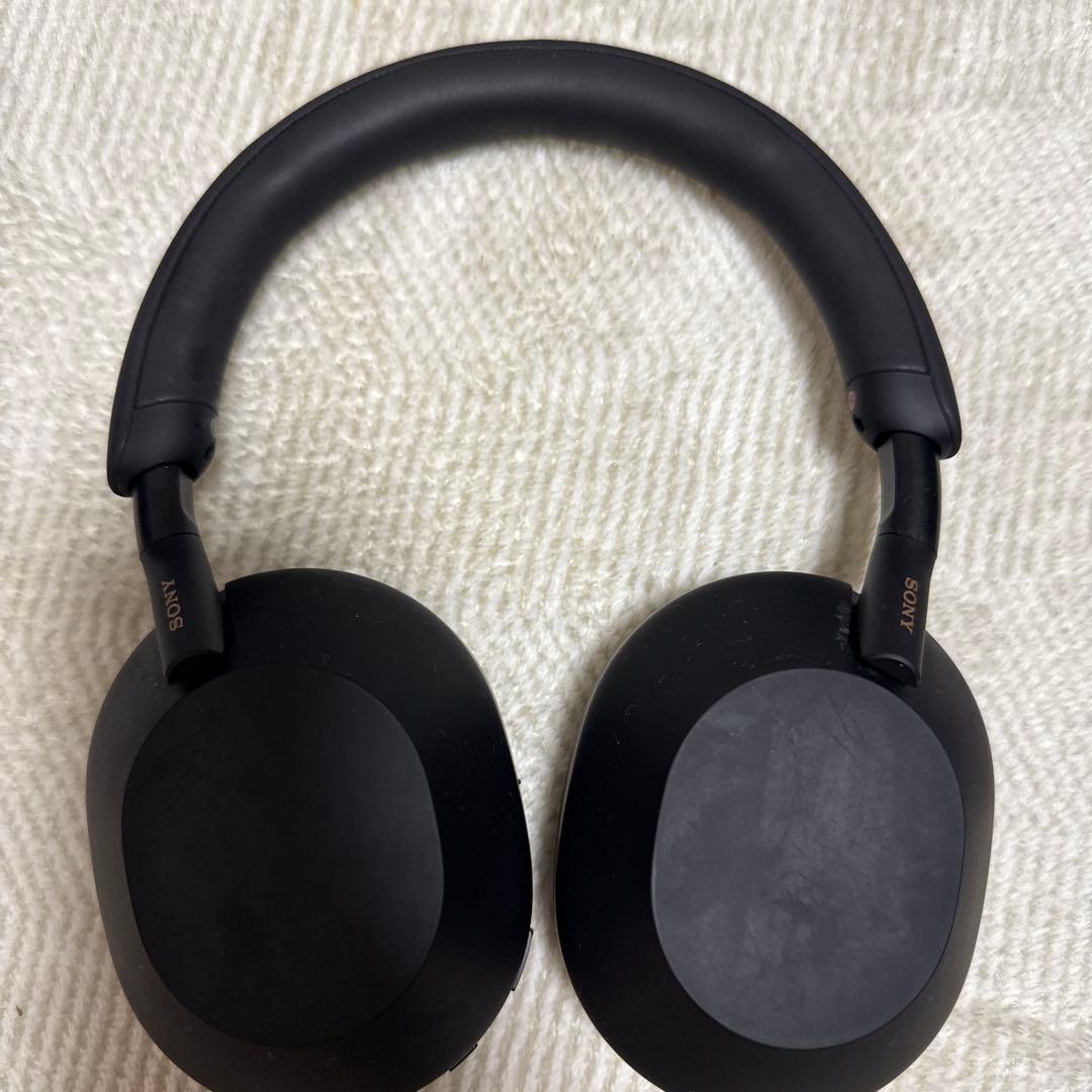 SONY WH-1000XM5 ブラック:ワイヤレスヘッドホン ケース付き