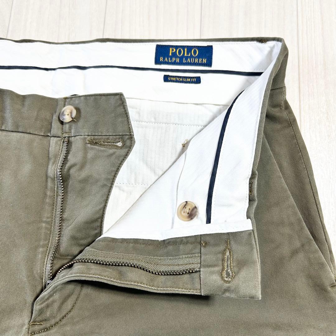 新品【PoloRalphLauren】ラルフローレンストレッチスリムフィットチノ