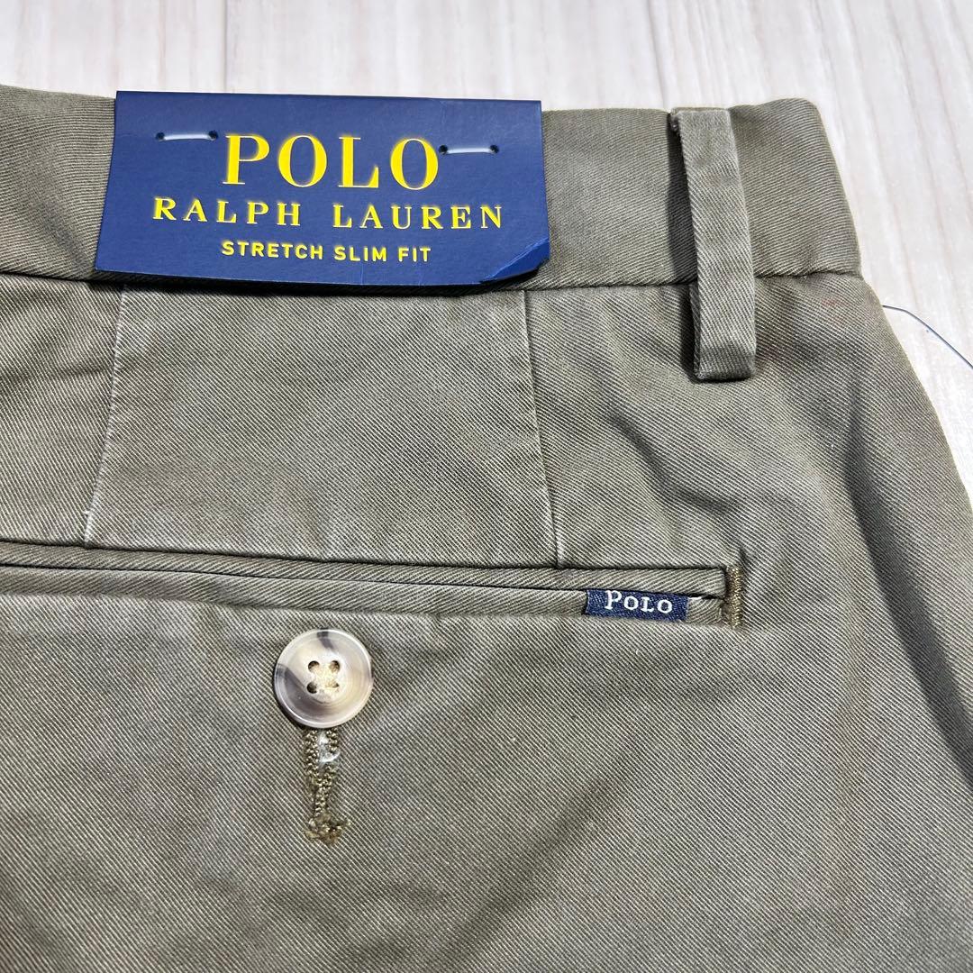 新品【PoloRalphLauren】ラルフローレンストレッチスリムフィットチノ