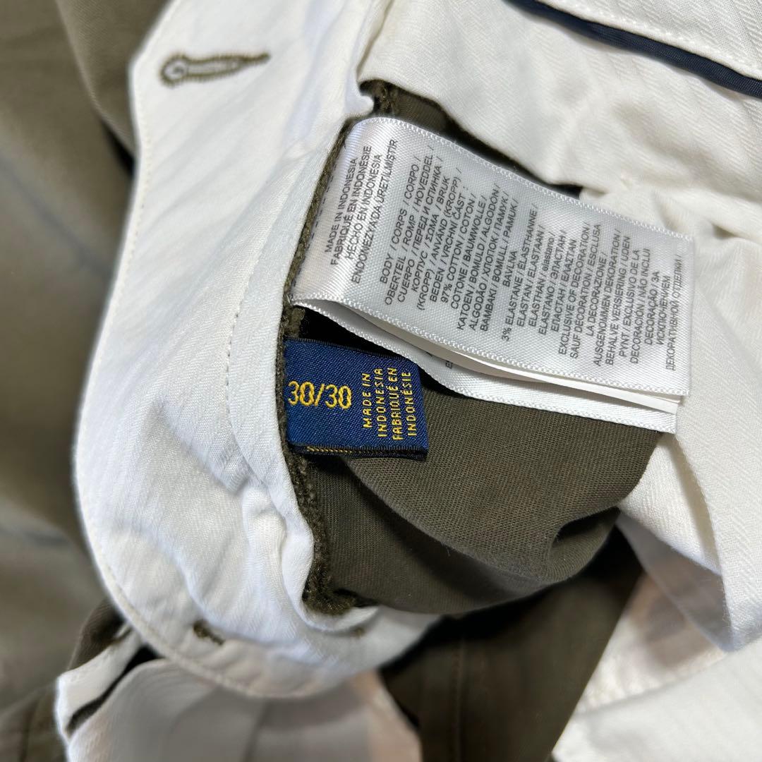 新品【PoloRalphLauren】ラルフローレンストレッチスリムフィットチノ