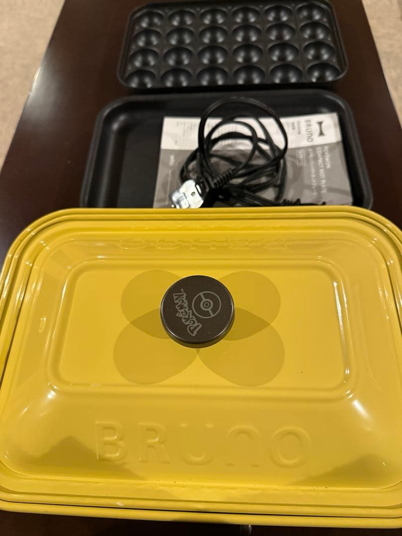 BRUNO ポケモン ホットプレート イエロー