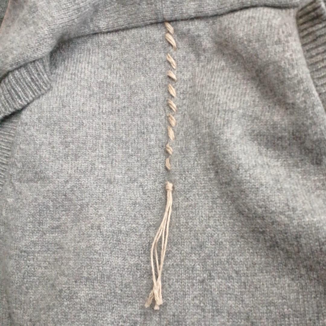 intoca　タグ有　未使用 ウール　ロングニットジレ