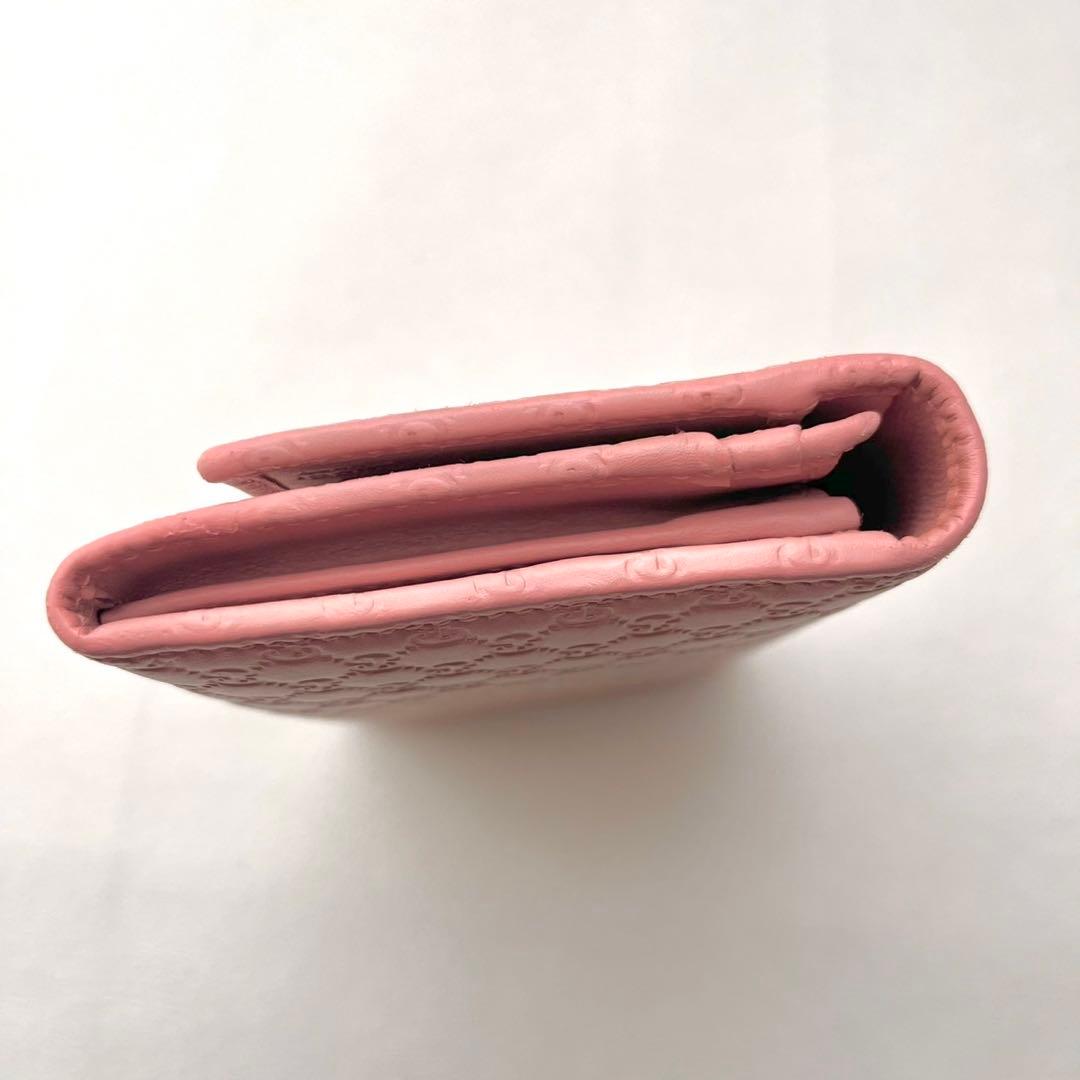 GUCCIグッチ 長財布 オーガナイザー マイクロシマ GG レザー0206-⑤