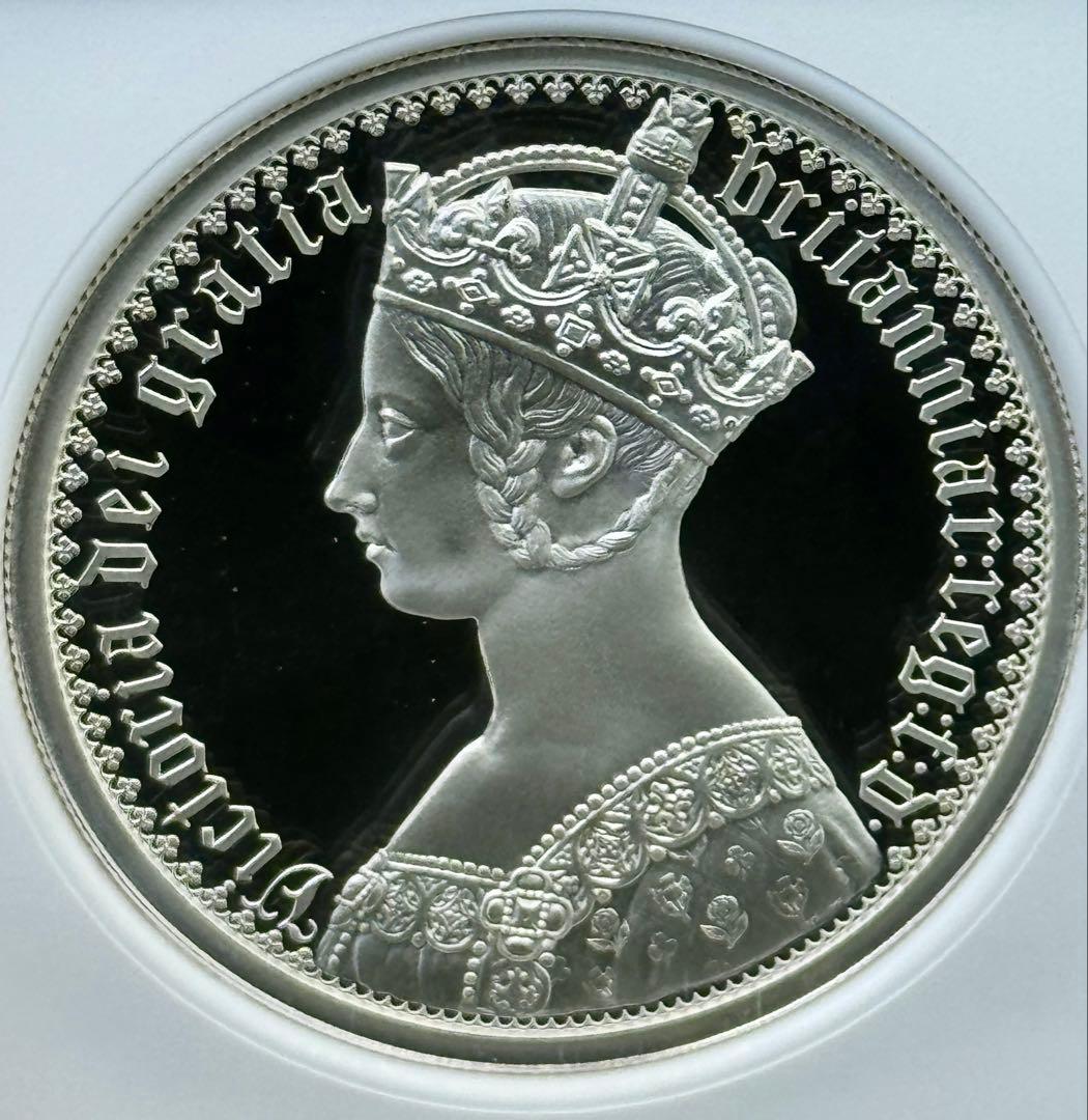2021年 ヴィクトリア ゴシック 銀貨 ポートレート PF70UC FDOI