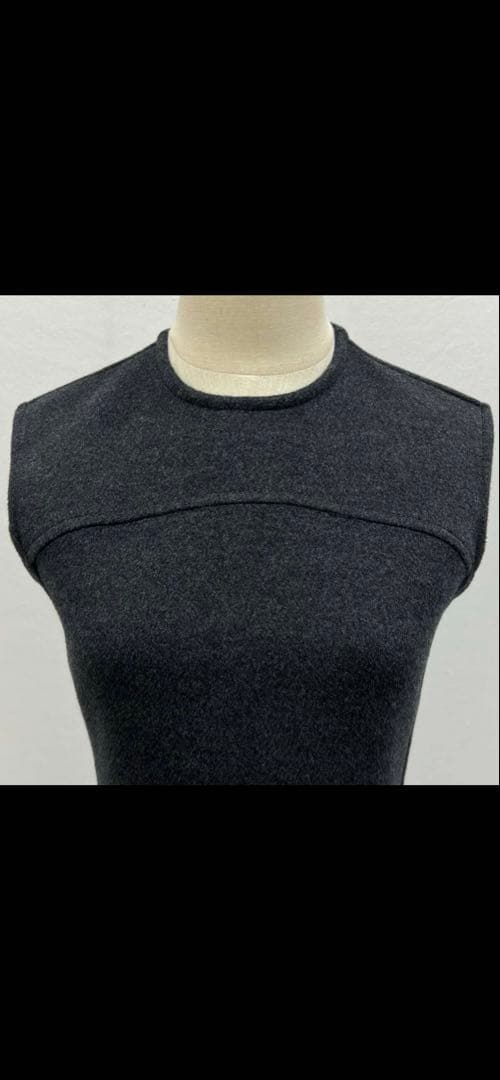 【極美品】ルイヴィトン ワンピース 20AW 34サイズ ウール グレー