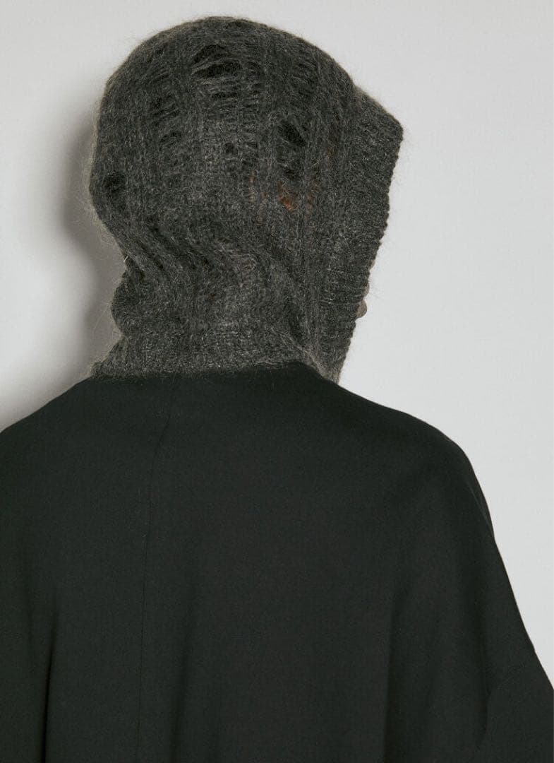 新品《 Rick Owens 》Knitted Hood Dust バラクラバ