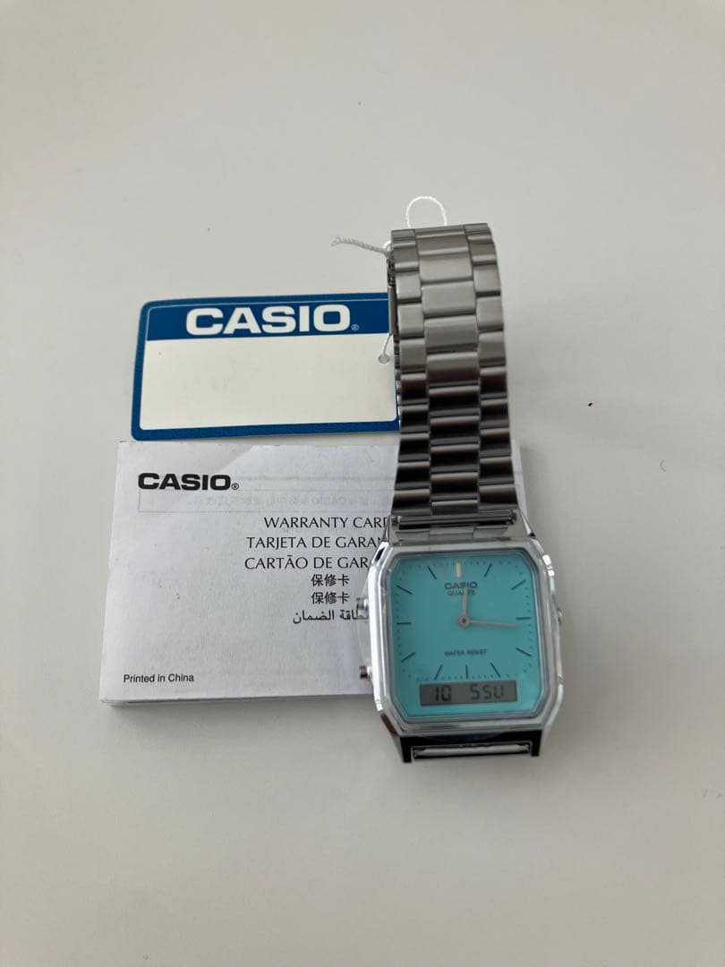 AQ-230A-2A2 CASIO ターコイズブルー　カシオ