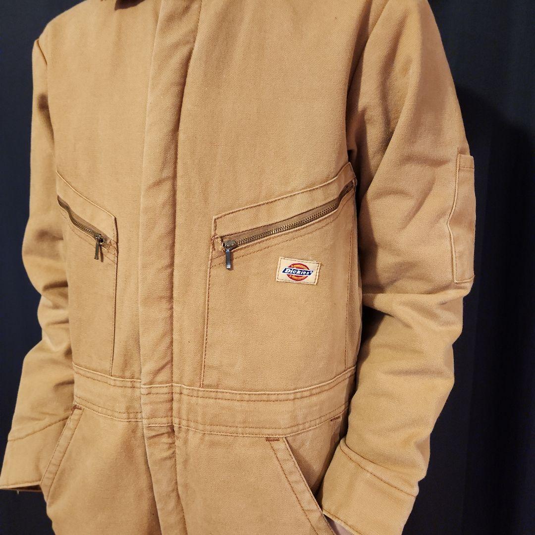 Dickies 防寒 中綿 キルティング カバーオール ダック生地つなぎ
