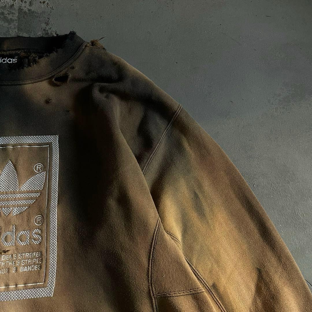 80's“万国旗タグ”adidas“鬼フェード”boro sweat