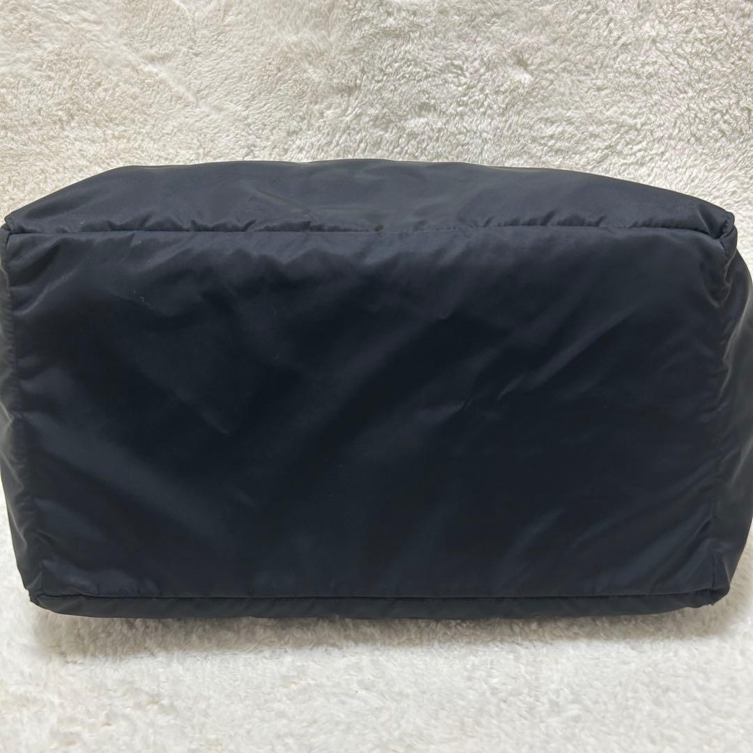 【美品】フェリージ 2way ボストンバッグ P4/6 ブラック 底板付き