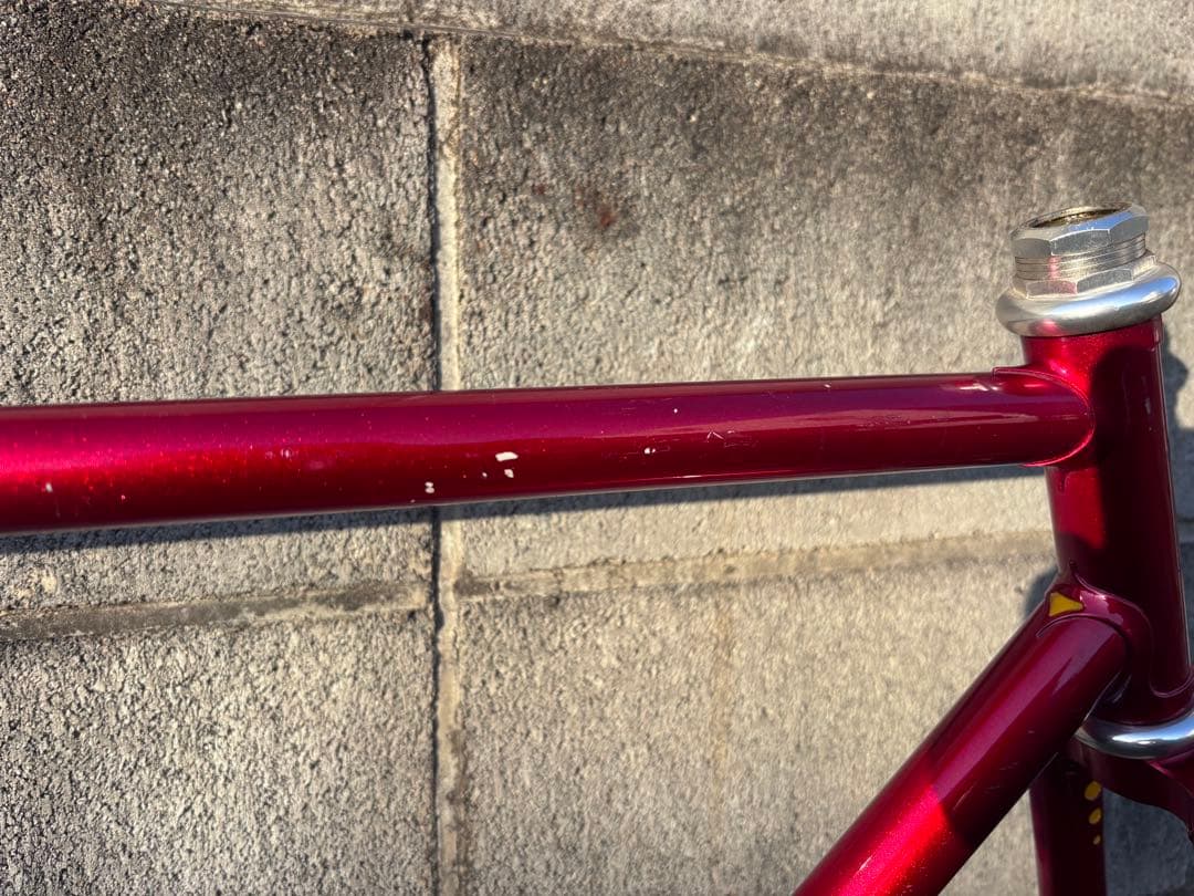 ピ*ザ様 NAGASAWA ピストバイク フレーム NJS 中野レッド C-C5