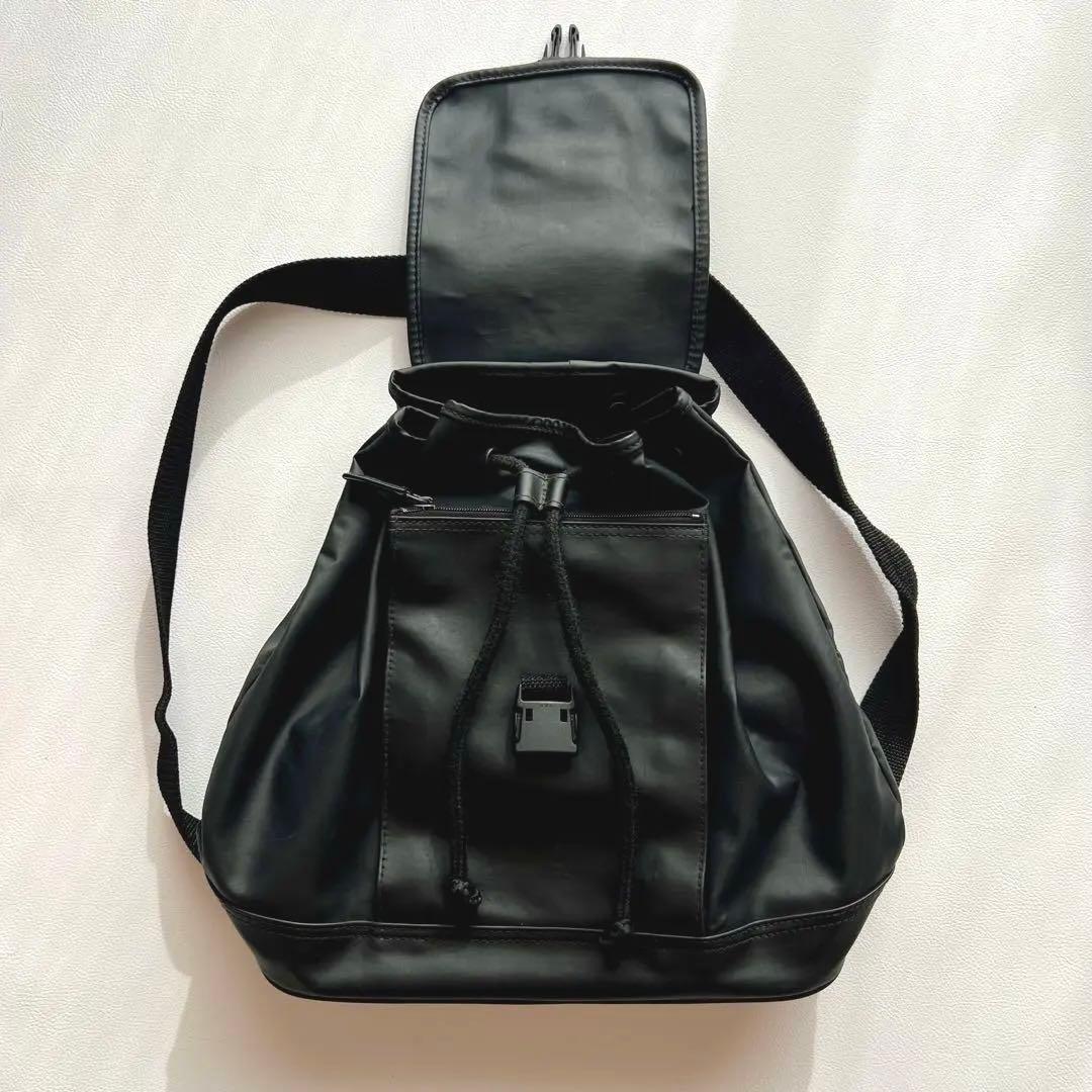 【希少】POLO SPORT 90s ブラック リュック 巾着 ヴィンテージ