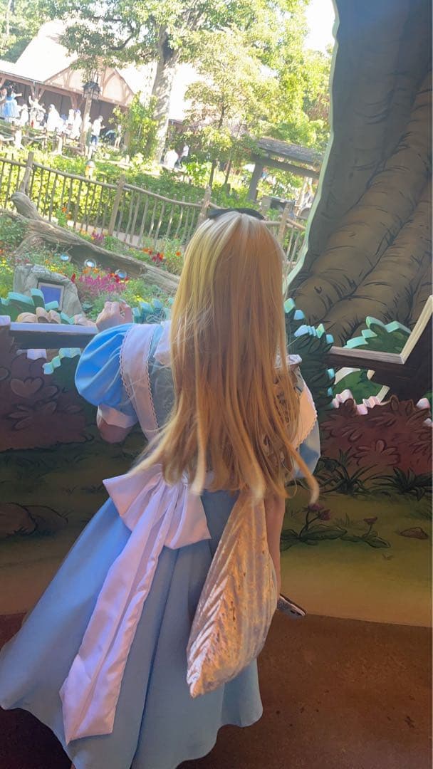 不思議の国のアリス風ワンピース＋ウィッグ＋靴 セット衣装 3点まとめ売り