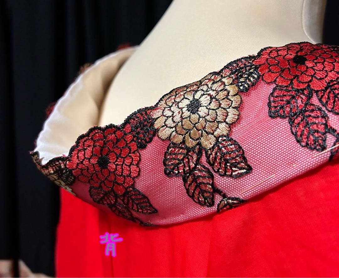 半襦袢お裾除けセット　いちごいちえオリジナル　筒袖　簡易衣紋抜き付き　※訳あり