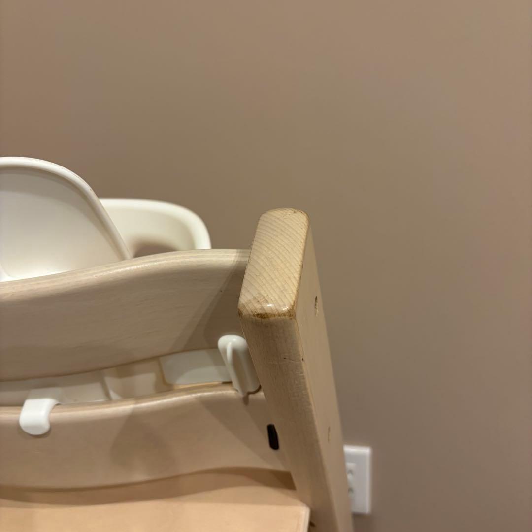 ストッケ トリップトラップ ホワイトウォッシュ ベビーセット付 S/N4