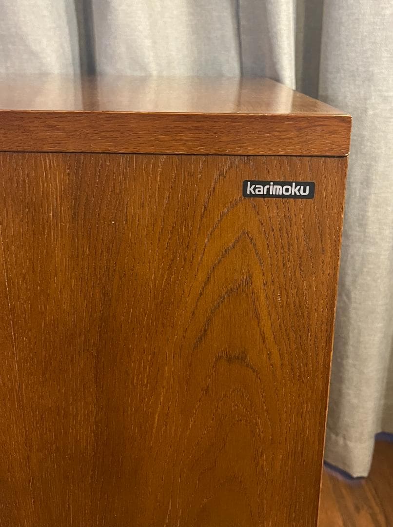 カリモク コロニアル サイドキャビネット 4段収納 チェスト