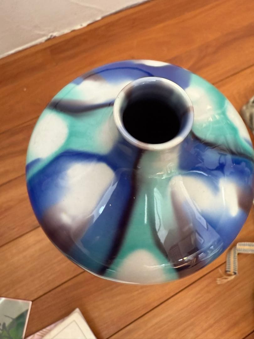 九谷焼 人間国宝 徳田八十吉 燿彩壺30センチ