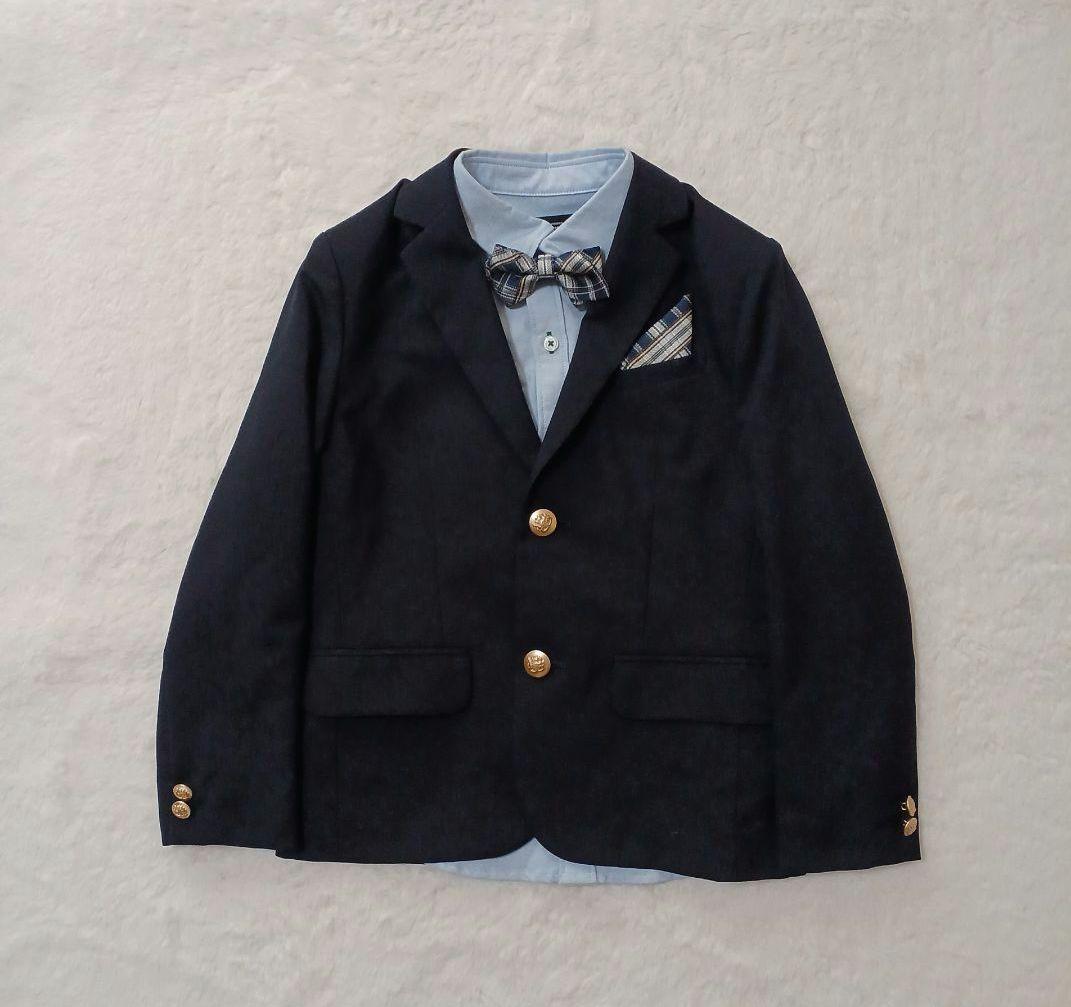 美品✨グリーンレーベルリラクシング　フォーマルスーツセット　金ボタン　ネイビー