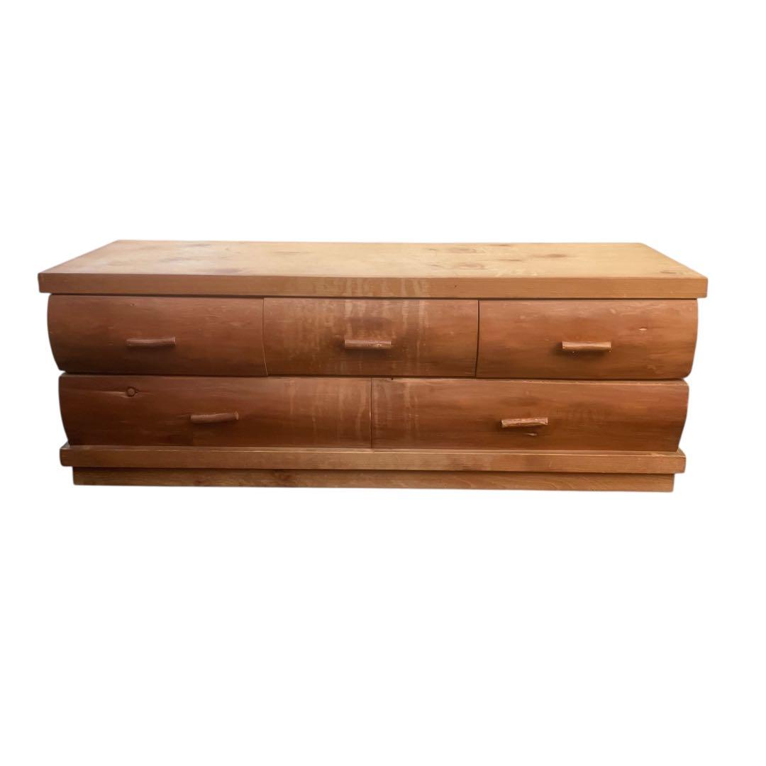 デンマーク産　北欧ヴィンテージ ２段 ローチェスト 北欧家具 サイドテーブル