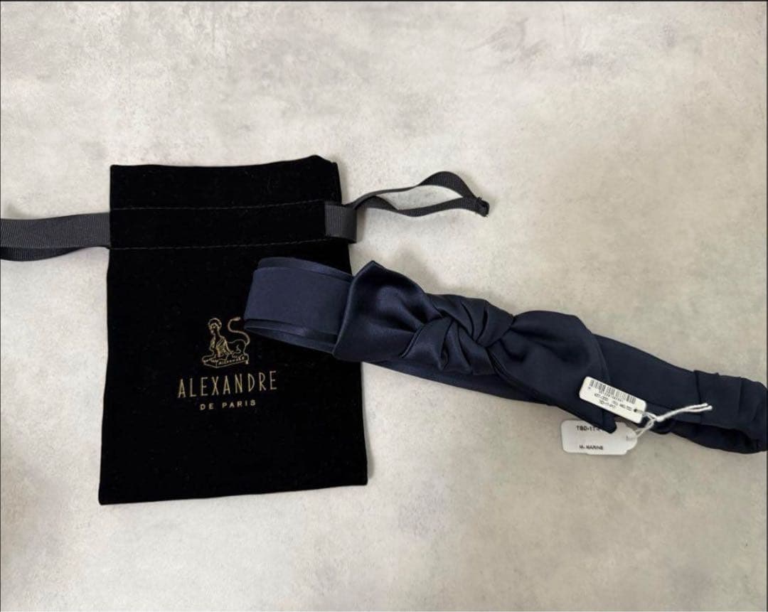 u*❌様 【未使用品】 ALEXANDRE DE PARIS ネイビー ヘアバン
