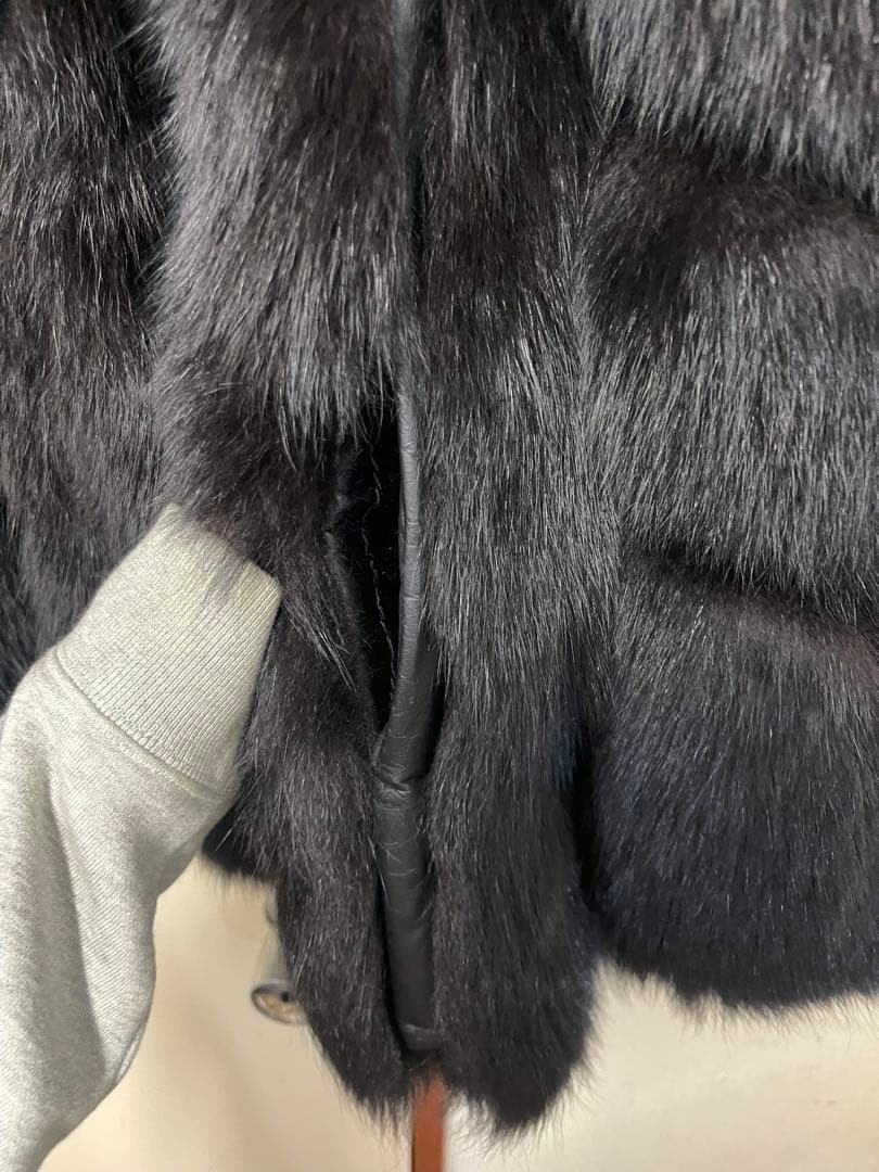 サガフォックス　ブラックファーコート  Belle Vison 9号