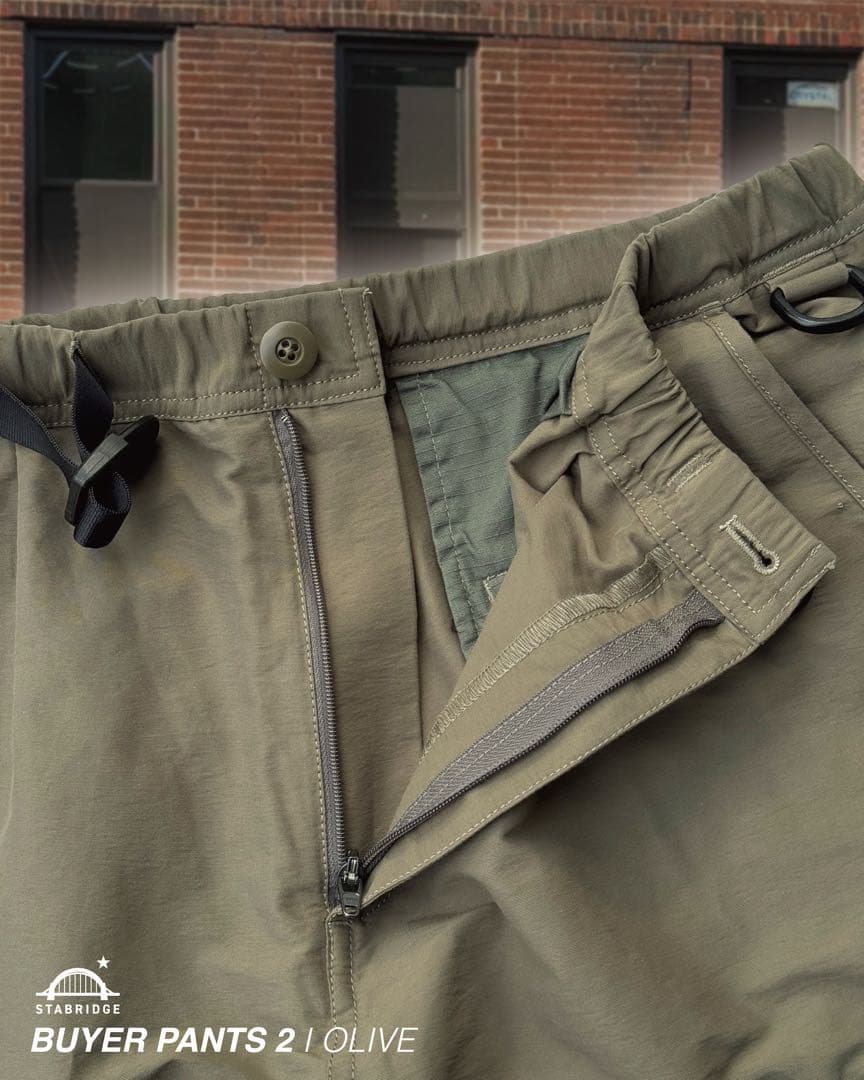 STABRIDGE Buyer Pants 2 Olive Lサイズ　試着のみ