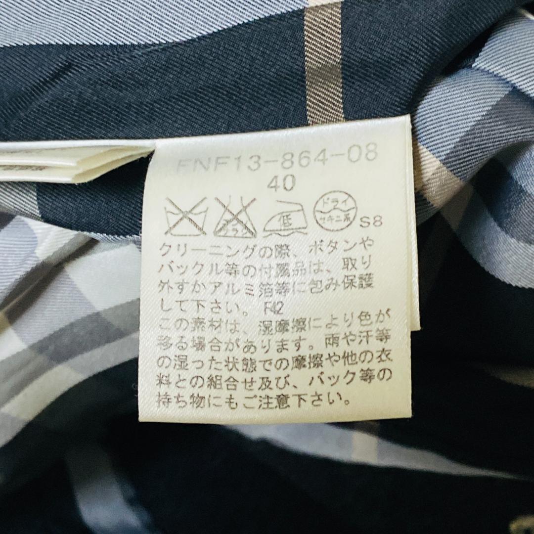 バーバリーブルーレーベル　ウールコート　L モヘヤ混 チェスターコート　ロング