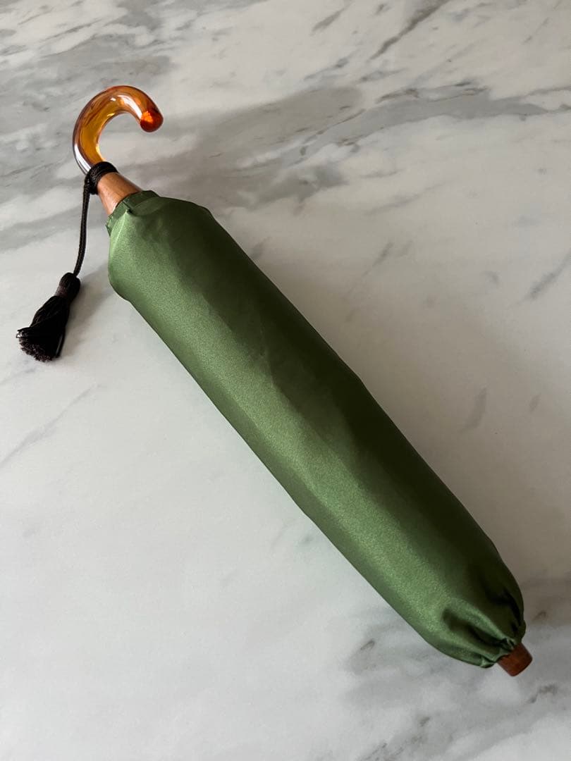 小宮商店折りたたみ傘和花晴雨兼用モスグリーン