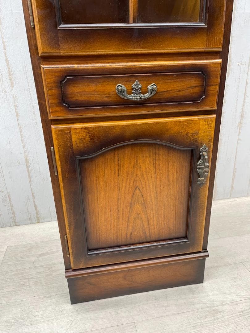 karimoku コロニアル スリムカップボード 左開き オールドカリモク