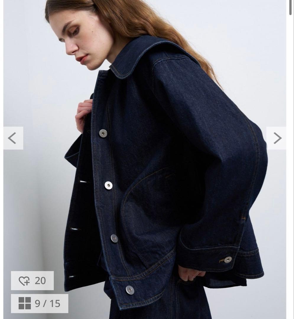 ビッグカラーデニムジャケット