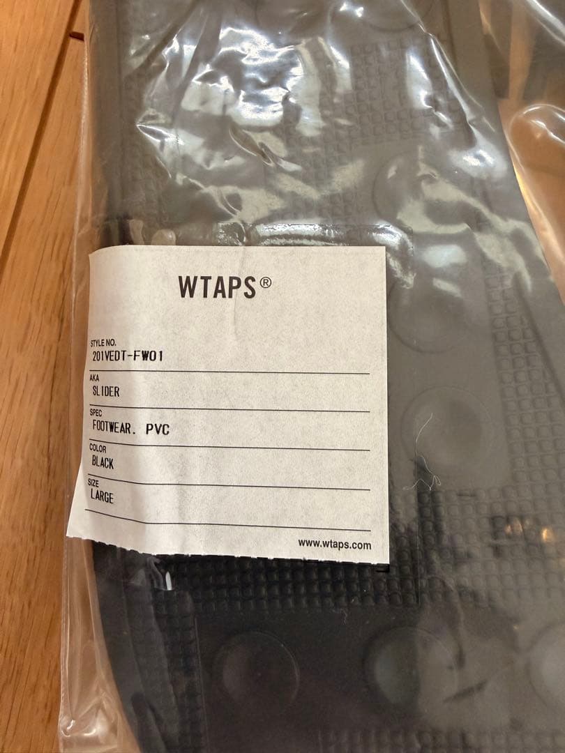 WTAPS ブラック スライダーサンダル L