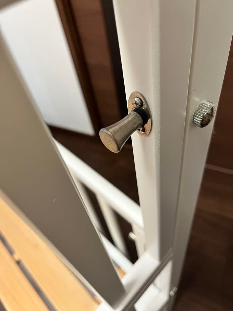 ヤマサキ　 ベビーベッド ハイタイプ　標準サイズ ツーオープン　ホワイト