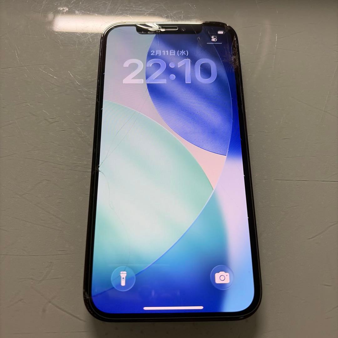 iPhone 12 Pro 256GB グラファイト 画面割れあり