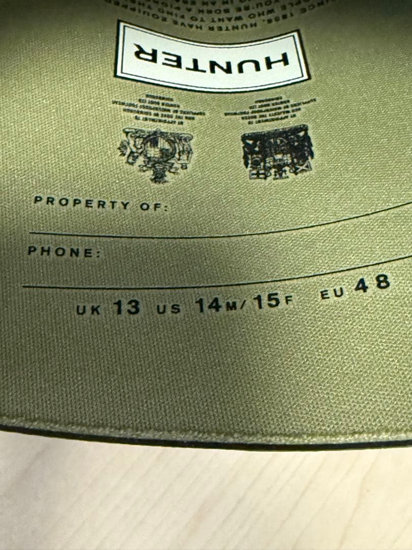 HUNTER ARGYLL BULLS FULL KN US14 未使用