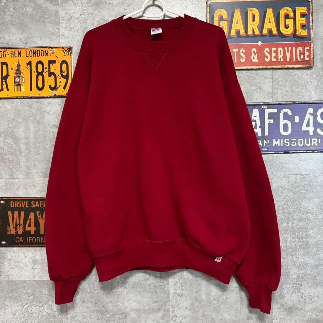 ち*ー様 90s RUSSELL ATHLETIC USA製 無地スウェット レ