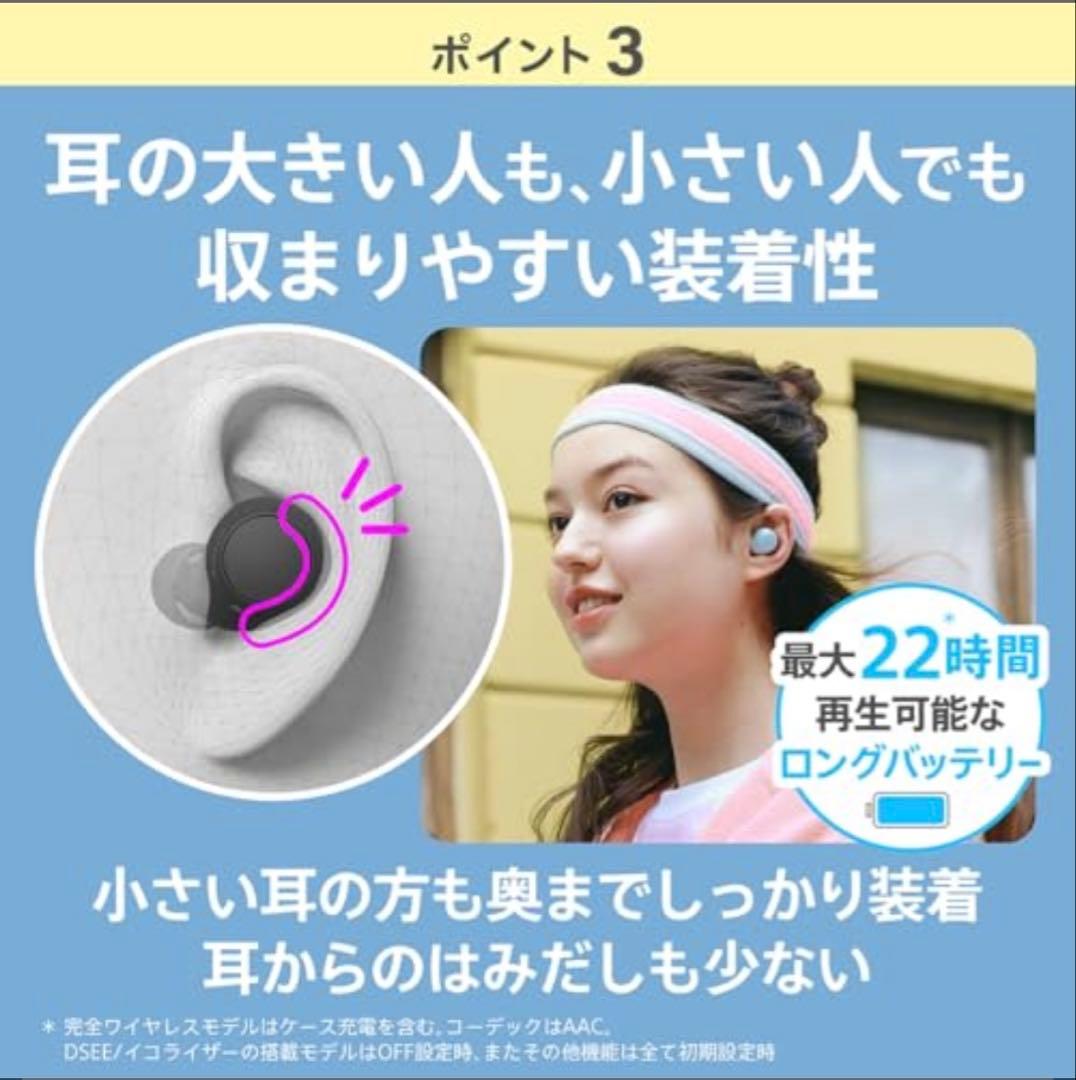 SONY 完全ワイヤレスイヤホン WF-C510 軽量小型　防滴　ホワイト