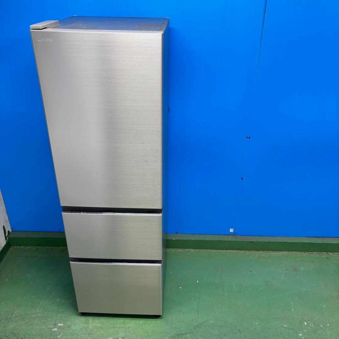 517日立 大型冷蔵庫 300L強 自動製氷 1〜4人暮らし用 左開き　シルバー