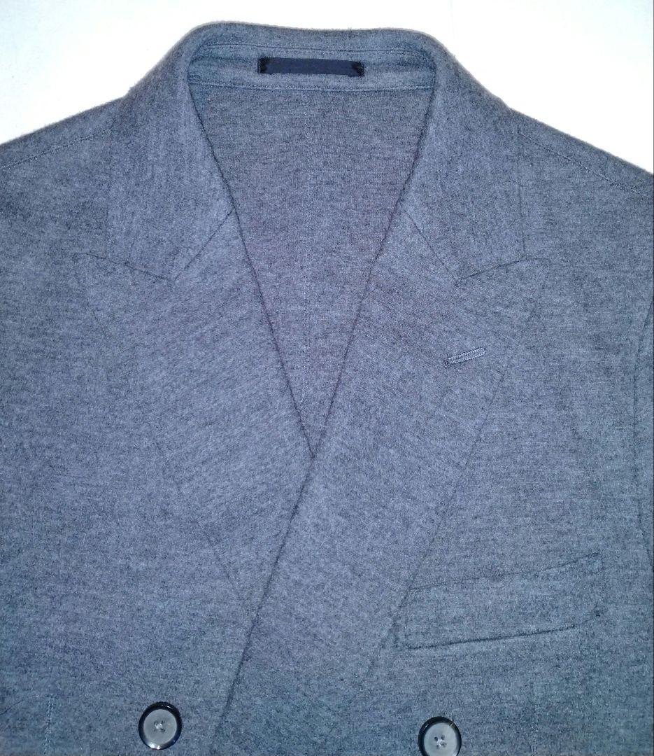 トゥモローランド　ニットジャージダブルブレスト テーラードジャケット　XL