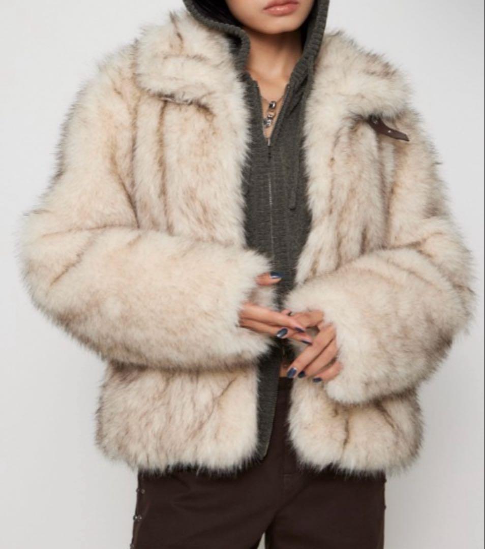 LAGUAGEM POCKET POINT FAUX FUR コート
