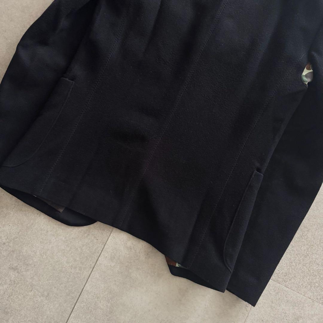 ジュンヤワタナベマン　AD2010　ジャケット　S　カシミヤ混　紺　金ボタン