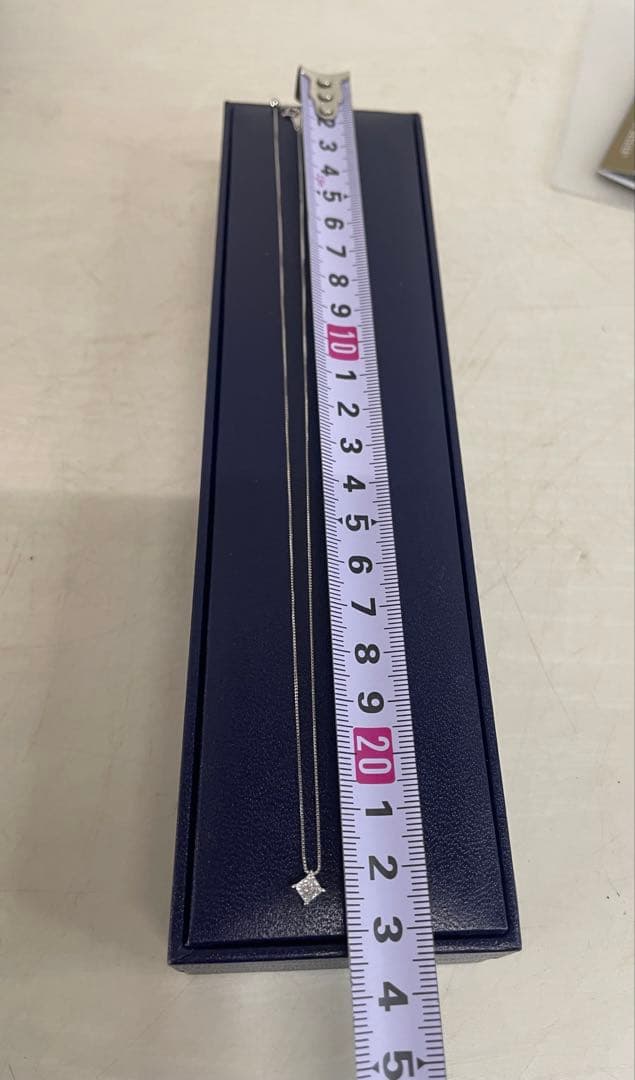 美品 鑑定書付 pt ネックレス ダイアモンド 0.3カラットGIA プラチナ