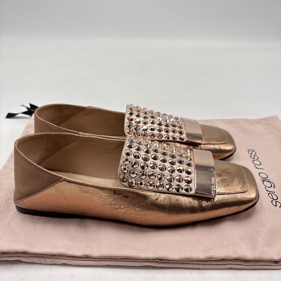 【極美品】sergio rossi セルジオロッシ スタッズ　SR1ローファー