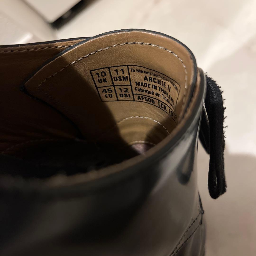黒レザー レースアップシューズ　ドクターマーチン　AF500 ARCHIE